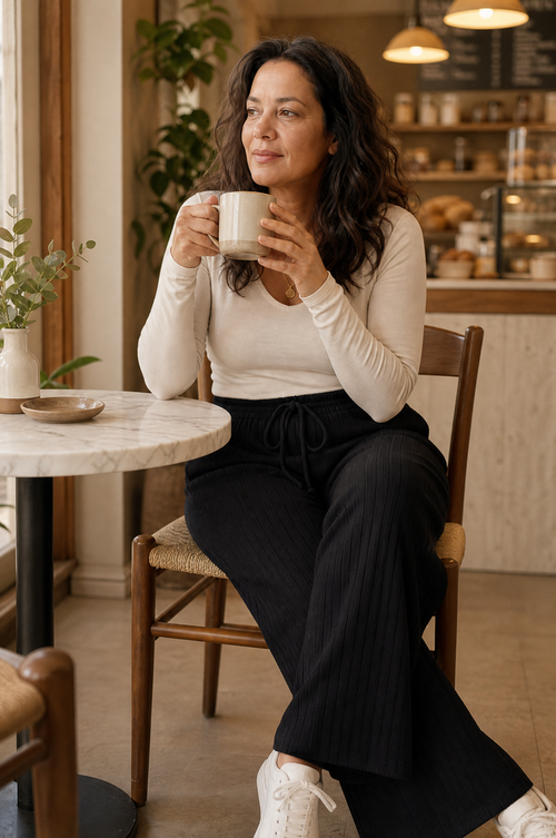 The Everyday Adjustable Pant — Knit (Black)