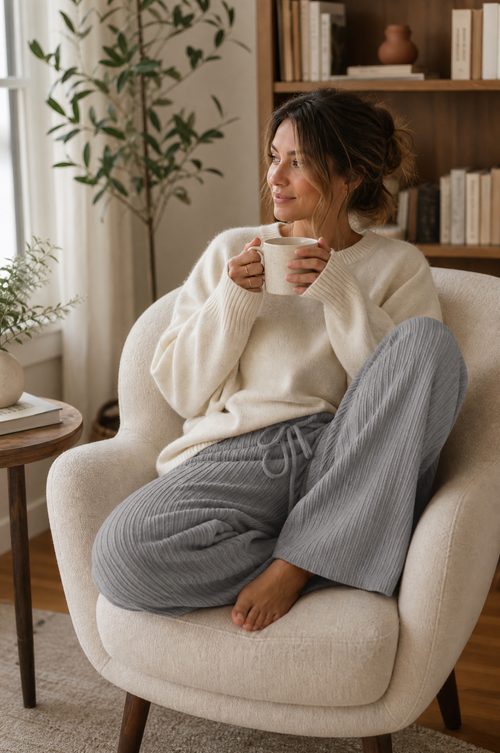 The Everyday Adjustable Pant — Knit (Grey)